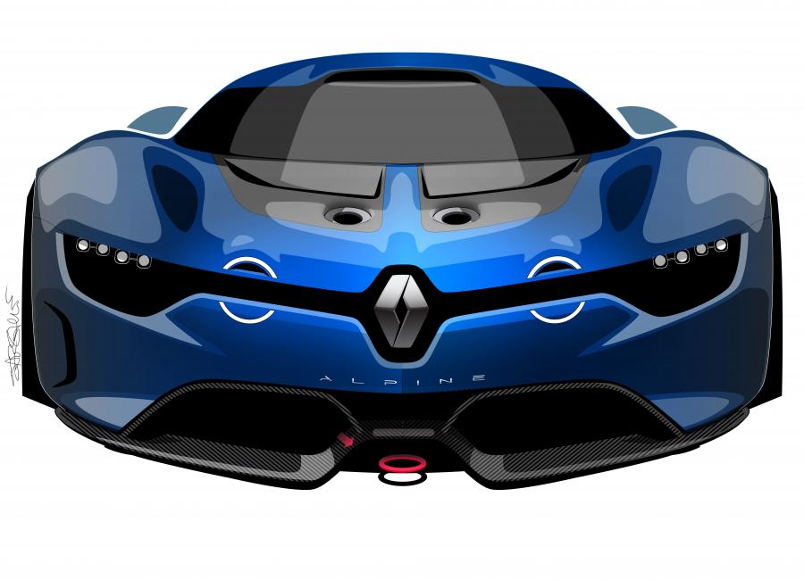 Эскиз Renault Alpine A110-50 Concept 2012 года  (фото 69 из 105)